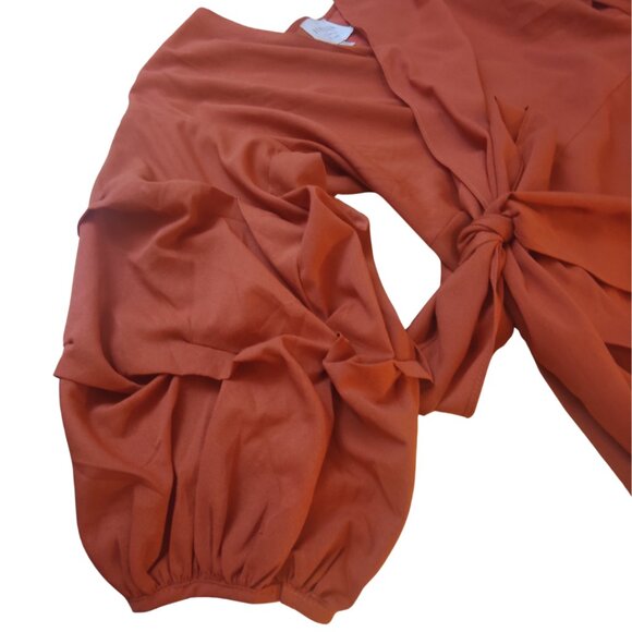 Hayden Los Angeles Ruffle Trim Wrap Dress - Picture 5 of 10